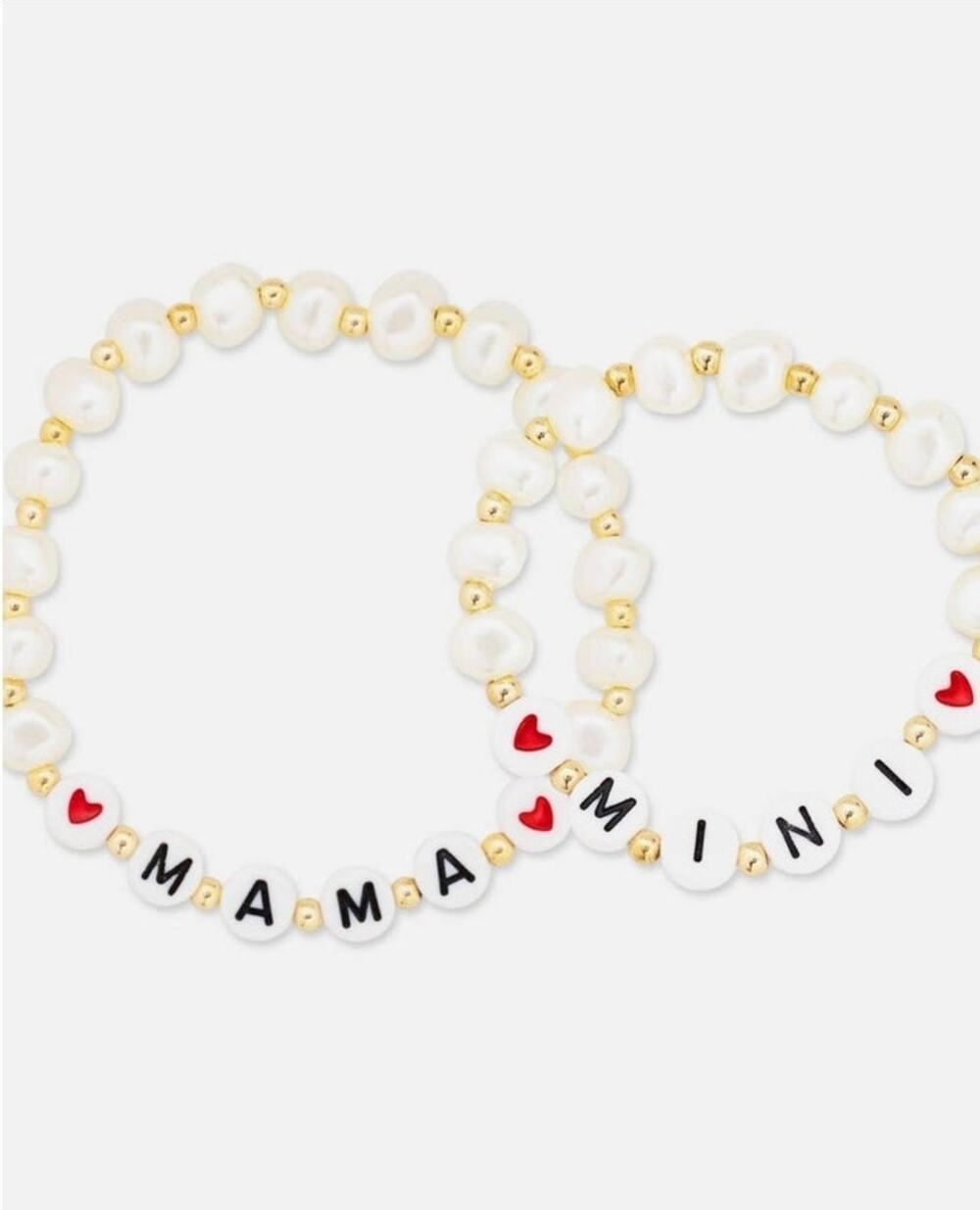Mama Mini Matching Pearl Bracelet Set